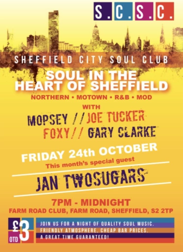 Sheffield City Soul Club Farm Road Sheffield S2 2tp