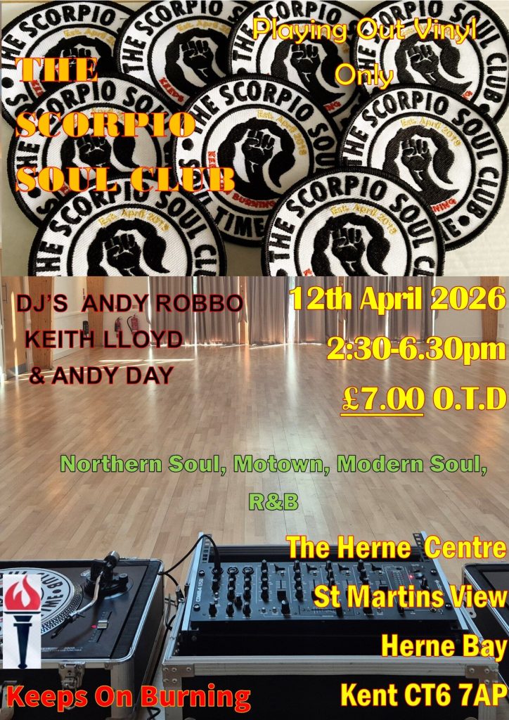 The Scorpio Soul Club  New Venue