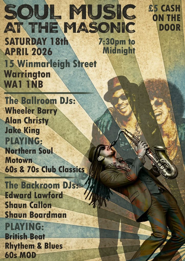 Masonic Hall Warrington Soul Night