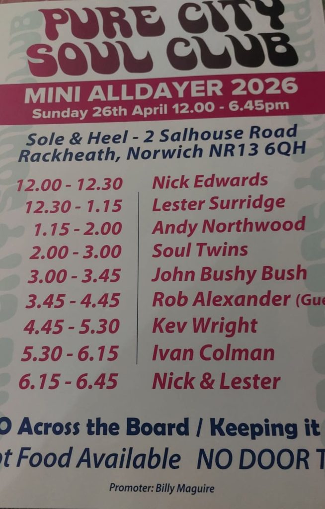 Pure City Soul Club Mini Alldayer