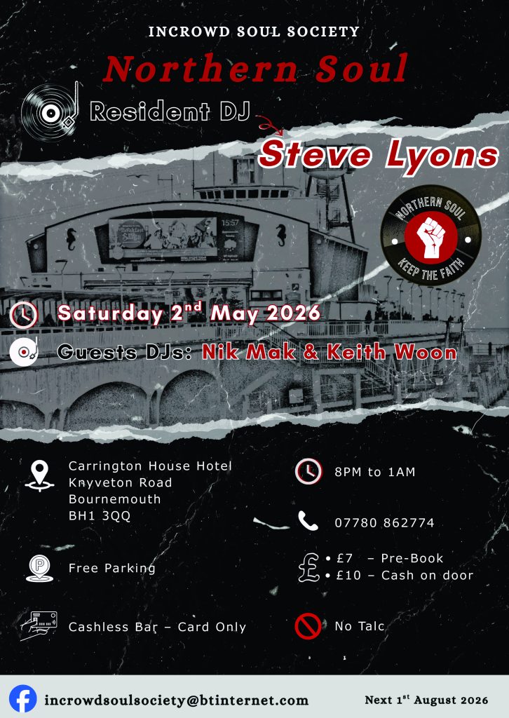Bournemouth Northern Soul New Venue