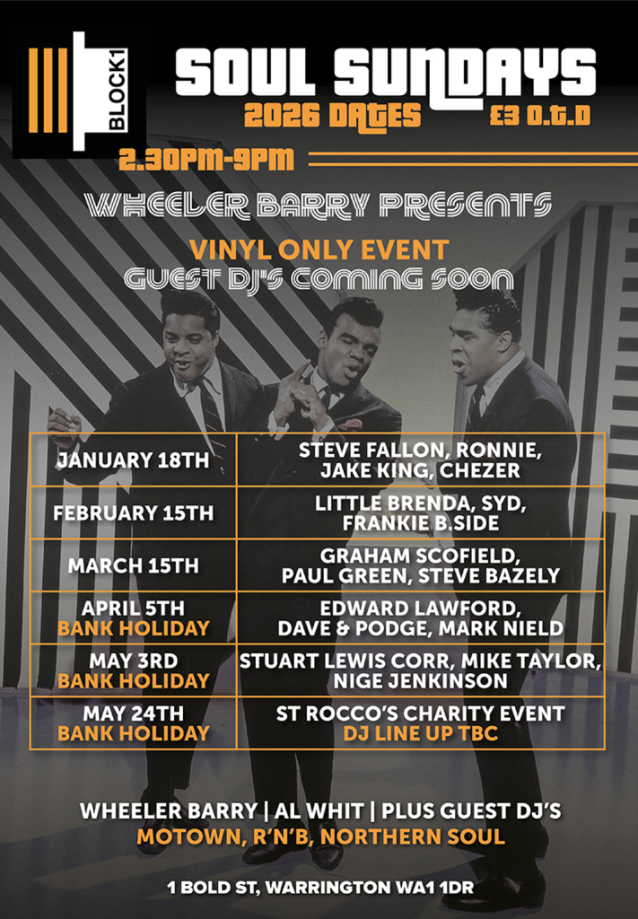Block 1 Soul Sunday  Warrington