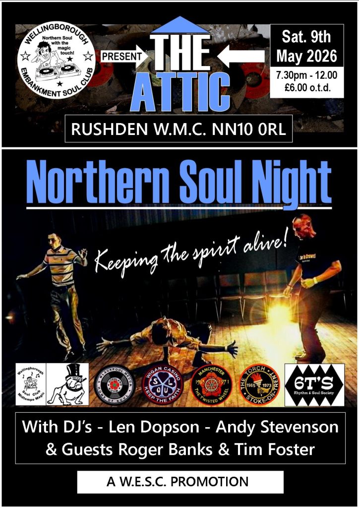 The Attic Across The Boards Northern Soul Night