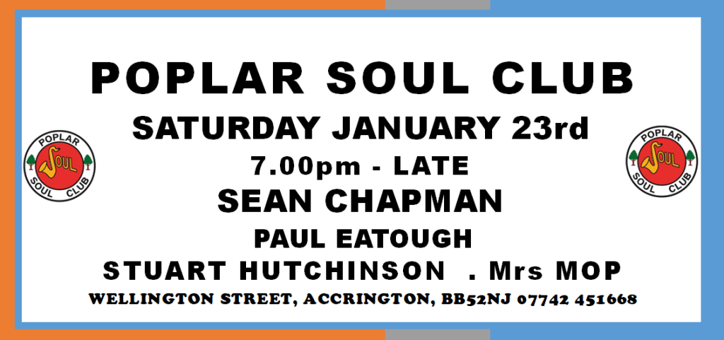 The Poplar Soul Club  Sean Champan Steve Paul Stuart Mrs Mop
