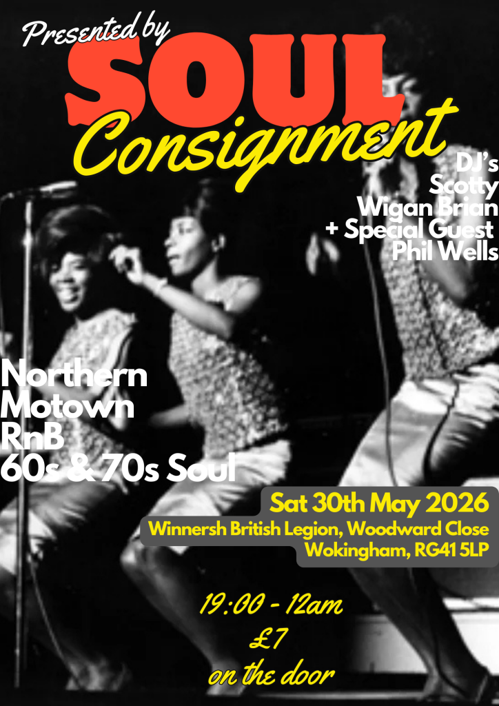 Soul Consignment  Winnersh Northern  Soul Night