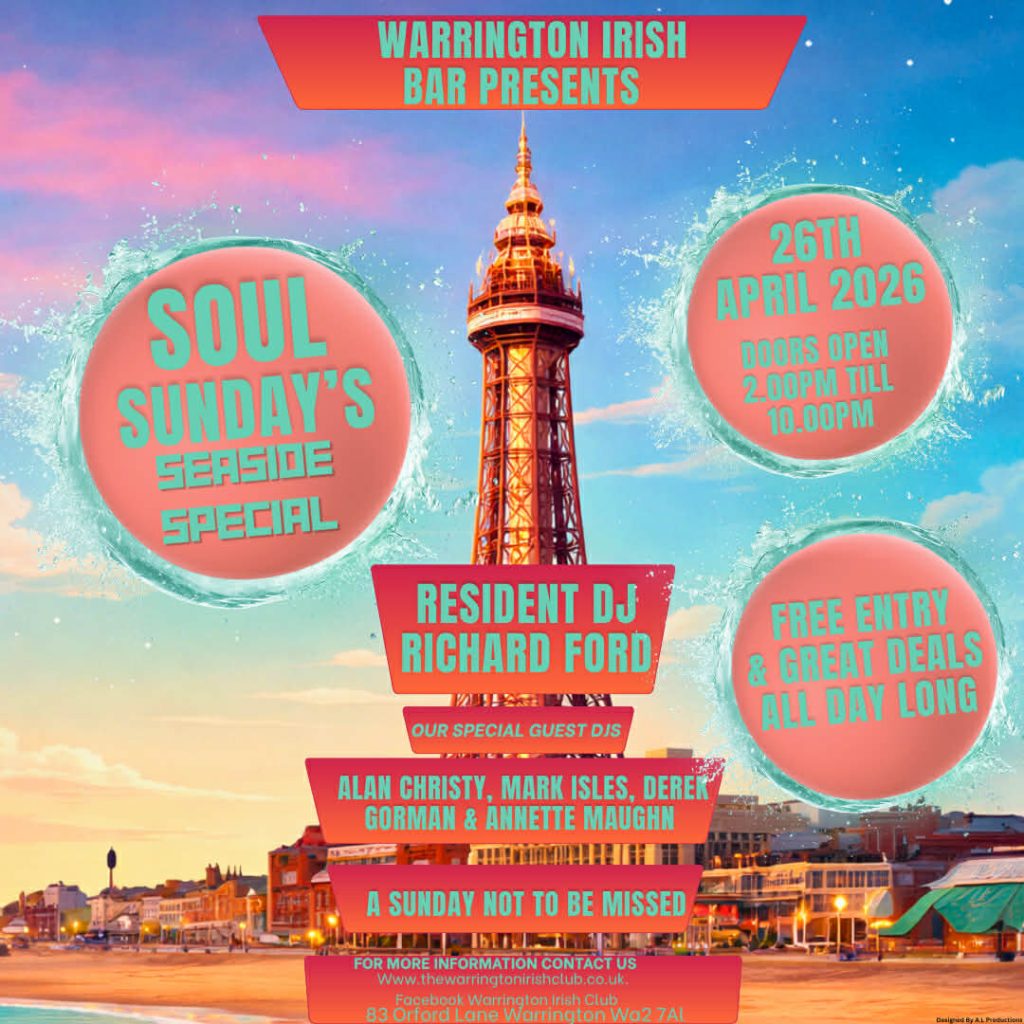 Soul And Motown Afternoon At Warrington Irish Club