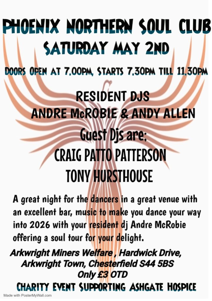 The Phoenix Northern Soul Club 1st Saturday Every Month