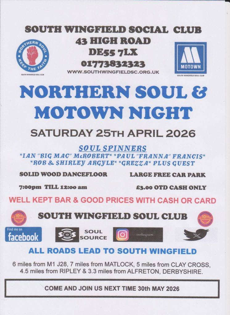South Wingfield Northern Soul  Motown
