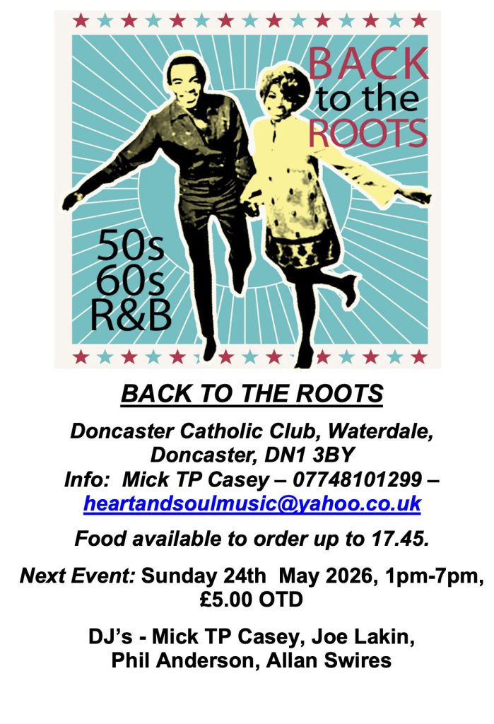 Doncaster  Back To The Roots  50s  60s Rnb